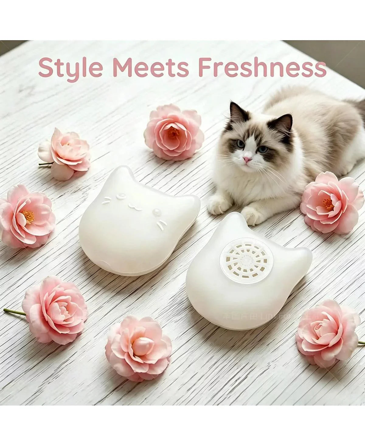 2-Pack Universal Cat Litter Box Deodorizing Pods, Long-Lasting Fresh Scent Refresher for Automatic and Standard Litter Boxes
