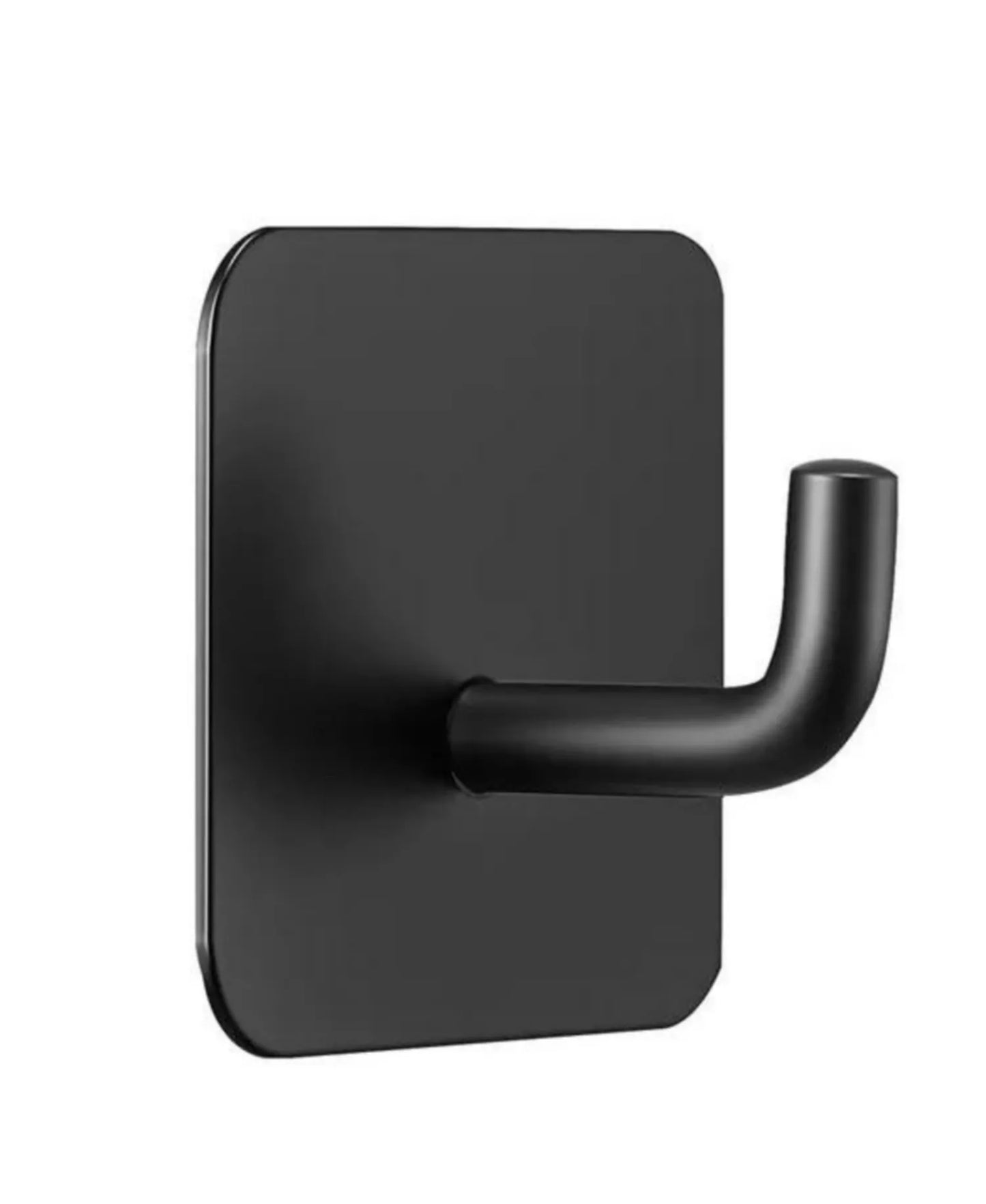 4-Pack Adhesive Wall Hooks - Heavy-Duty Stainless Steel Towel and Coat Hangers