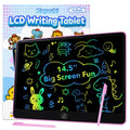 LCD Writing Tablet for Kids, 14.5 Inch Jumbo Screen with Double Pen, No-Mess Reusable Colorful Doodle Board Toys, Gifts for 3 4 5 6 7 8 Year Old Boys & Girls