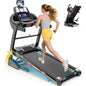 400 lbs Capacity Treadmill for Home with 20% Incline, 5.0 HP Folding Treadmill for Exercising, 0.6–12 MPH, APP Control, Shock Absorption,Knee Support