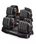 105LB Total Weight 15-in-1 Adjustable Dumbbell, Quick Dial 5-52.5LBS Heavy-Duty Single Dumbbell with Storage Box and Fitness App