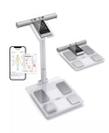 8-Electrode Smart Body Fat Scale with Handheld Handle, Dual-Frequency BIA, 50+ Body Metrics, Bluetooth App