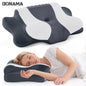 Cervical Neck Pillow for Pain Relief, Memory Foam Support for Side & Back Sleepers