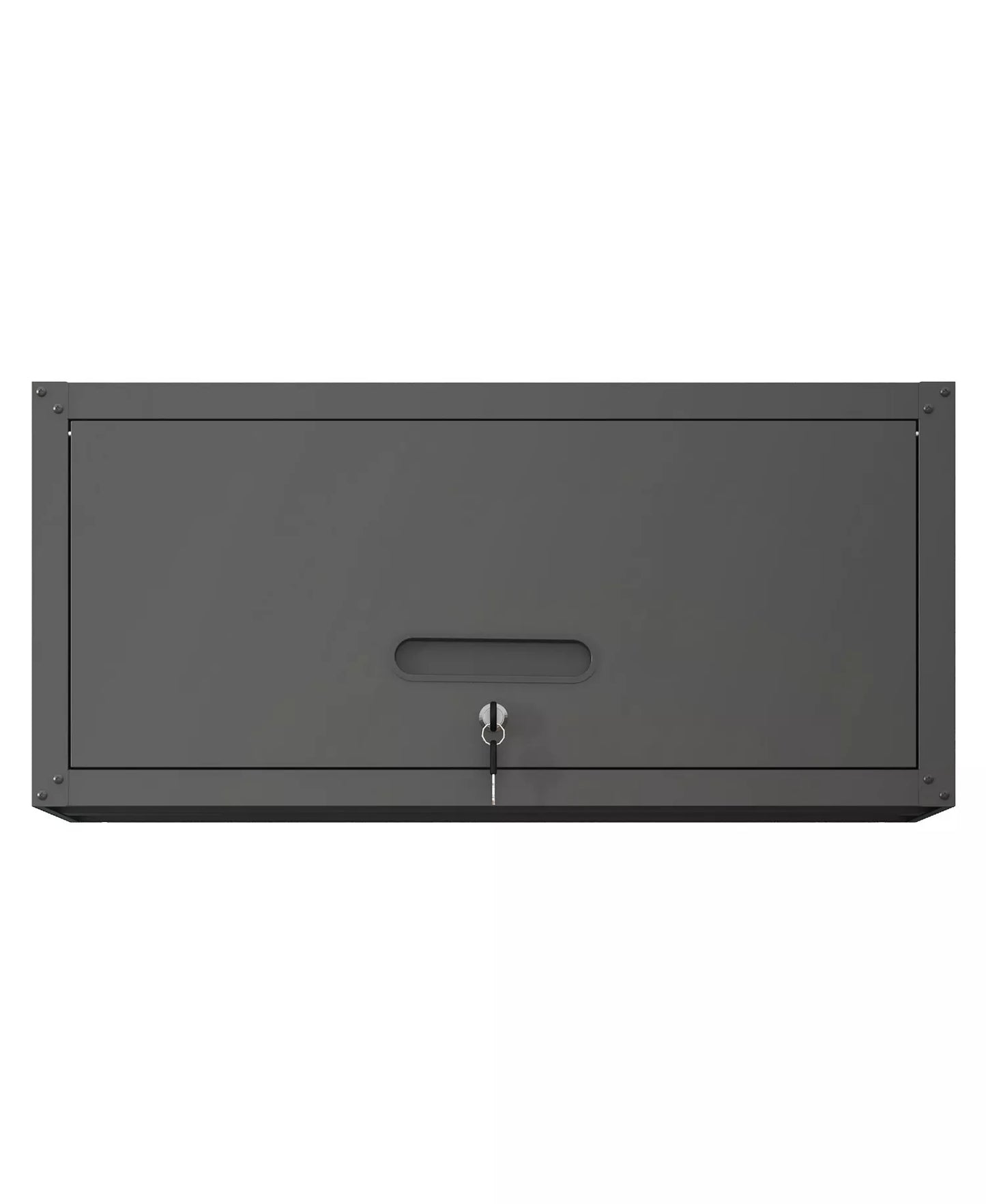 30" Heavy-Duty Wall Mounted Metal Cabinet - Lockable Garage Storage