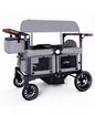 Wagon Stroller for Two Kids with Adjustable Handle, All-Terrain Wheels, Tray and Storage.
