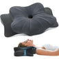 Cervical Pillow for Neck and Shoulder, Ergonomic Contour Memory Foam Pillows for Sleeping, Side Back Stomach Sleeper Queen Size, Deep Grey