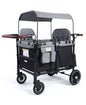 Baby All-Terrain 4-Seat Stroller Wagon with Canopy, Shock-Absorbing Wheels, Snack Tray, Storage Bag & Adjustable Handle