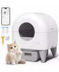 Automatic Self-Cleaning Cat Litter Box with Quiet Mode & 110L Large Sealed Waste Bin