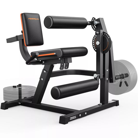 700LBS Integrated 4-in-1 Leg Curl and Extension Machine, Adjustable Lower Body Strength Workout Equipment for Home Gym