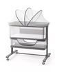 3-in-1 Baby Bassinet Bedside Sleeper with Adjustable Height, Mosquito Net and Wheels