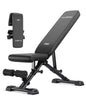 WB5 800LBS ASTM-Certified FLYBIRD WB5 Weight Bench, Foldable FID Adjustable Workout Bench with 30in Extended Backrest