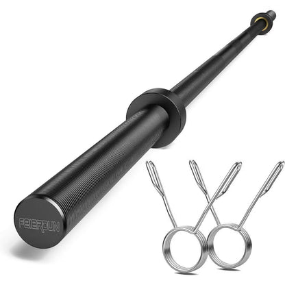 7FT Olympic Barbell Bar 1900LBS, Alloy Steel Barbell Weight Bar for Strength Training & Weightlifting, 2-Inch Olympic Bar with Center Knurling