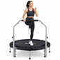 SP2 48 Inch Foldable Rebounder Mini Trampoline for Adults, 440LBS with Adjustable Padded Handle for Indoor/Outdoor Training