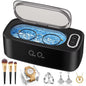Ultrasonic Jewelry Cleaner with Dual Cleaning Modes and Stainless Steel Tank,Black