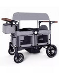 Baby Wagon Stroller for Two with Adjustable Handle, All-Terrain Wheels, Tray and Storage.
