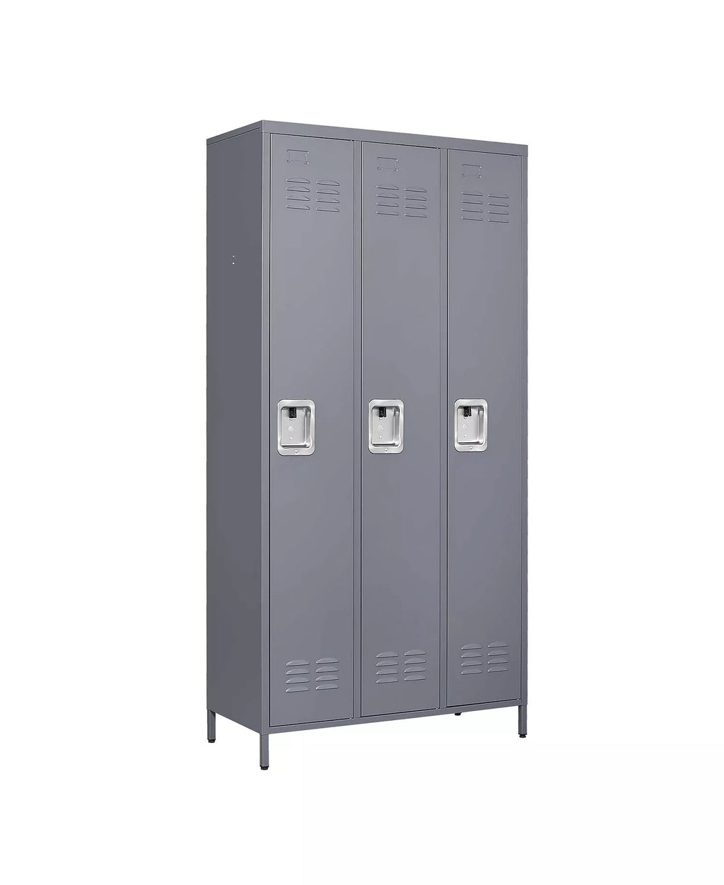 72"H Triple Door Metal Locker - Secure 3-Tier Storage Cabinet
