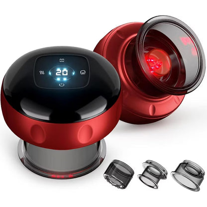 Furoching Smart Cupping Therapy Set with Red Light, Heat and 20 Suction Levels.