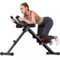 Adjustable Ab Workout Machine for Home Gym, Full Body Strength Training Exercise Equipment, Foldable Waist Trainer for Body Shaping