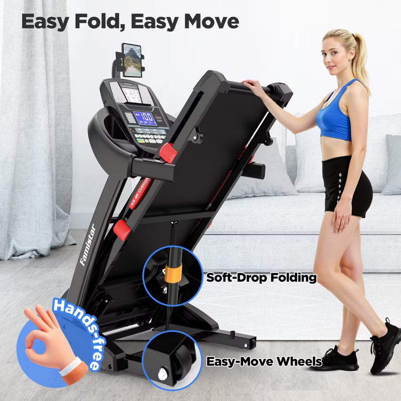 Treadmill on Sale, Treadmills clearance 5.0HP Folding Treadmill for Home with 20 Auto Incline,Foldable Electric Treadmill Running Machine