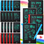 Kinder King 24 Pack LCD Mini Writing Tablet for Kids 4.5 Inch Doodle Board Bulk Erasable Reusable Electronic Drawing Pad Birthday Party Favors Goodie Bag Classroom Gifts