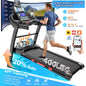 20% Auto Incline Folding Treadmill for Home, 5.1HP Quiet Motor, 400LB, Compact Walking Running Machine with App Control, 71 Programs & Bluetooth