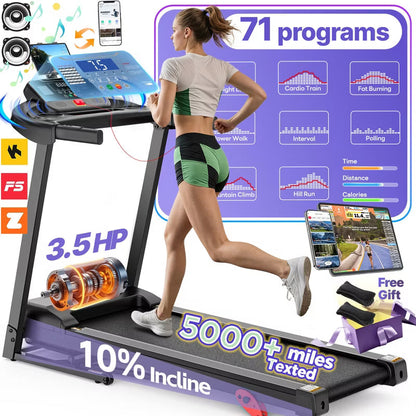 Treadmills Clearance with Incline,Portable Treadmills for Home Small, Incline Walking Pad Treadmill with Handle Bar, Walking Pad Foldable