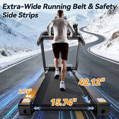 Treadmills Clearance with Incline,Portable Treadmills for Home Small, Incline Walking Pad Treadmill with Handle Bar, Walking Pad Foldable