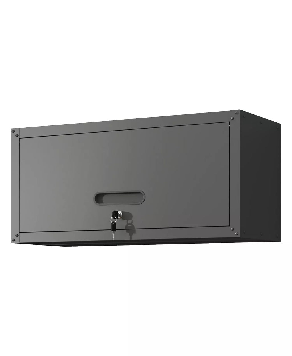 30" Heavy-Duty Wall Mounted Metal Cabinet - Lockable Garage Storaga