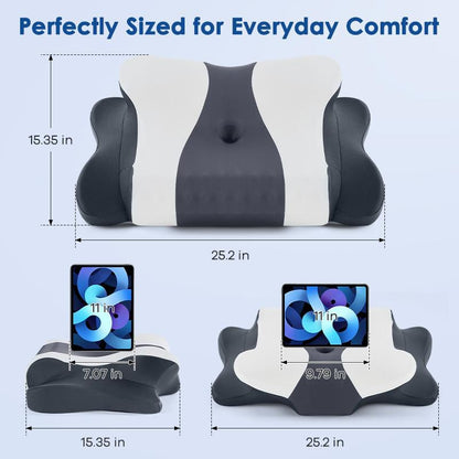 Cervical Neck Pillow for Pain Relief, Memory Foam Support for Side & Back Sleepers