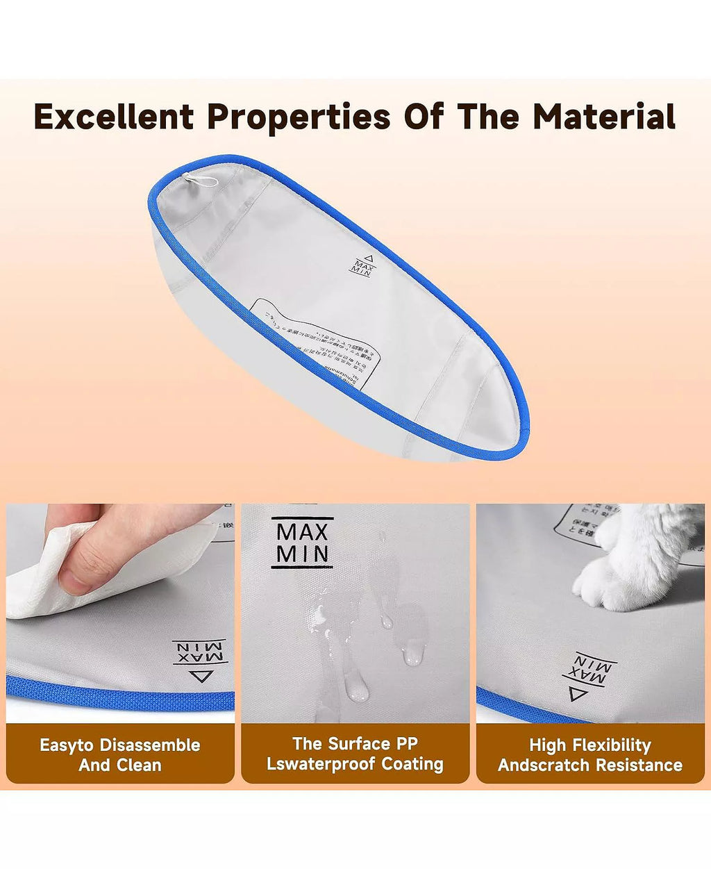 Waterproof Litter Box Liners, 2-Pack Leak-Proof Pads for Self-Cleaning Boxes