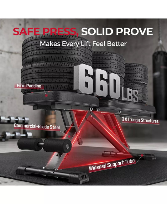 WB2 Weight Bench, Utility Adjustable Weight Bench for Full Body Workout- Multi-Purpose Foldable Incline Bench
