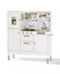 Pretend Play Kitchen Wooden Toy Set for Kids w/Lights & Sounds, Utensils, Oven, Microwave