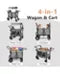Baby All-Terrain Wagon Stroller for Two with Canopy, Snack Tray and Shock-Absorbing Wheels