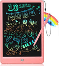 LCD Writing Tablet for Kids, Road Trip Essentials 10 Inch Kids Drawing Pad, No Mess Coloring Books for Toddler, Travel Toys Car Airplane Activities, Birthday Gifts for 3-8 Years Old Girls Boys