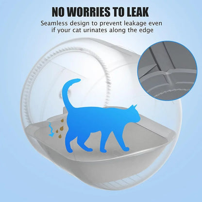 Self Cleaning Litter Box Open Top Automatic Litter Box with App Control for Multiple Cats