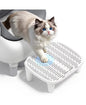 Cat Litter Box Step Ramp, Anti-Tracking Litter Catcher Pedal Stool, Detachable Entry Step for Automatic Litter Boxes
