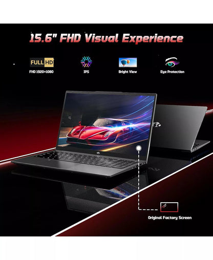 15.6" FHD IPS Student Laptop 16GB RAM 1TB SSD, 4 Cores 13th Gen Intel N150 3.6GHz Fingerprint Wi-Fi 6