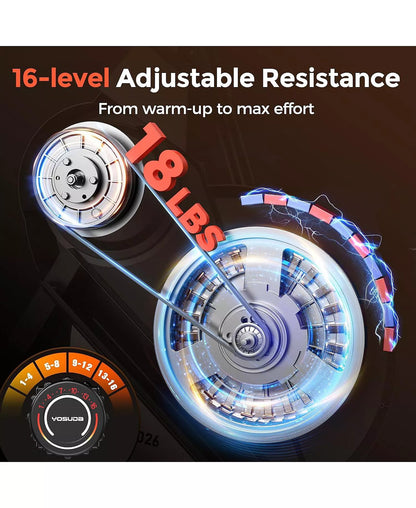 Compact Elliptical with 45degree(s) Incline, 16 Resistance Levels, APP Compatibility, Home Exercise Machine