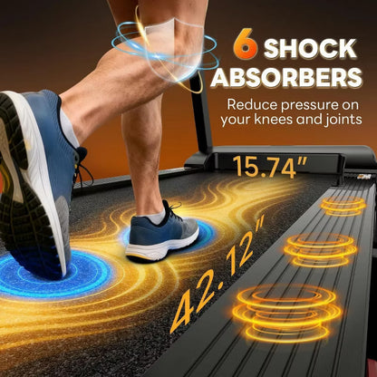 Quiet 3.15HP Brushless Treadmill with 350 lbs Capacity, Adjustable Incline & Smart App Support