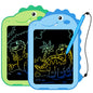 Kinder King 2 Pack LCD Writing Tablet for Kids, 6.5 Inch Colorful Doodle Board Drawing Tablet, Educational Kid Toys, Doodle Pad Dinosaur Toys for 3 4 5 6 7 8 Year Old Boys Girls