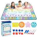 Doodle Mat ¨C Extra Large 60 x 42 Inch Water Drawing Mat for Kids, Educational Learning Toy with Letters & Numbers, Mess-Free Coloring for Toddlers & Preschoolers - Alphabet Adventure