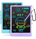 LCD Writing Tablet, 2Pack Reusable Drawing Pad for Kids, Colorful Doodle Board Kid Drawing Tablet, Educational Toddler Girl Toys, Birthday Gift Ideas for 3 4 5 6 7 8 Year Old Kids