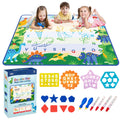 Doodle Mat ¨C Extra Large 60 x 42 Inch Water Drawing Mat for Kids, Educational Learning Toy with Letters & Numbers, Mess-Free Coloring for Toddlers & Preschoolers (Dinosaur Land)