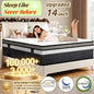 Queen Mattress, 14 Inch Hybrid Mattress with Breathable Foam and Pocket Springs, Medium Firm Memory Foam Mattress in a Box for Back Pain Relief