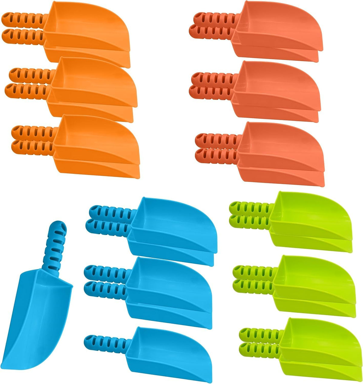 Sand Shovel for Kids Bulk, 12 Pack Heavy Duty Plastic Beach Shovels - for Planting, Toddler Digging & Garden Tool, Sandbox Toys, End of Year Student Gifts from Teacher