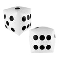 13 inch Giant Inflatable Dice Toys for Pool Games, Outdoor Beach Party (Pack of 2)
