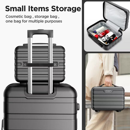 Luggage Sets 11 Piece, Lightweight Luggage with Spinner Wheels, Durable ABS Hard Shell, TSA-style Combination Lock & Travel Bag (28/24/20/14 Inch)