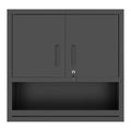 VIYET Wall Mounted Storage Cabinet with Drawer & Shelf, Heavy Duty Steel Garage Wall Cabinet with Locking Doors