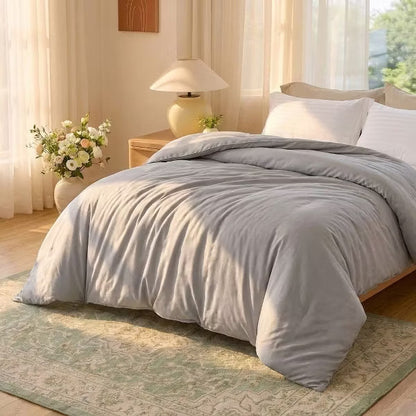 Cooling Comforter King Size Cooling Blankets for Hot Sleepers, Lightweight Comforter for Summer with Dual-Sided Cool Tech Grey