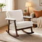 Modern Accent Chair ,rocking chair with Wood Frame, Upholstered Living Room Chairs , Reading Armchair for Bedroom Sunroom